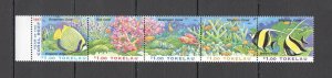 B0928 1997 Tokelau Fish & Marine Life Coral Reefs 1Set Mnh