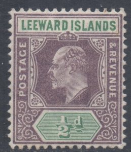 Leeward Is Scott 29 - SG29, 1905 Edward VII 1/2d MH*