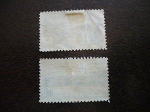 Stamps - Canal Zone - Scott# 123, 127 - Used Partial Set of 2 Stamps