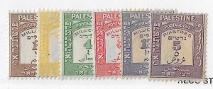 Palestine Sc #J6-J11  dues OG VF