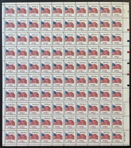 MNH 2882 OLD GLORY Sheet of 100 US ND FC Stamps (Red G on White)