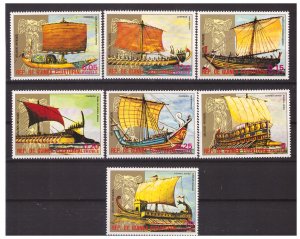 EQUATORIAL GUINEA 1978 Antique Ships    7v MNH