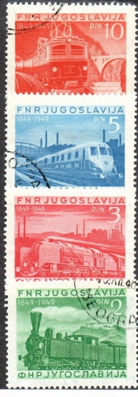 Yugoslavia 269 Used, 270 Mint hinged, 271-272 Used Set