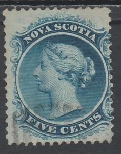 NOVA SCOTIA 1860 QV 5C USED 