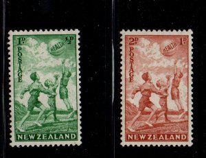 New Zealand Sc B16-17 1940 Health Children Playing stamp set mint NH