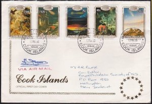 COOK IS 1986 Halley's Comet set fine used on FDC...........................B2002