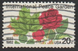 SC# 2014 - (20c) -  International Peace Garden, used single