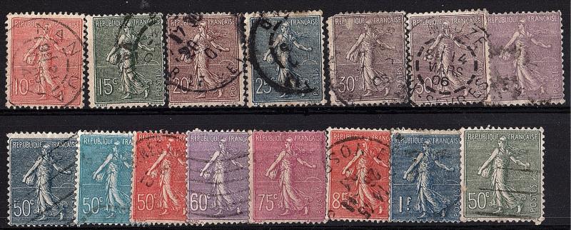 France 1903-08 Selection of Scott A20u scv $20.90 less 90%=$2.45 Buy it Now!!!