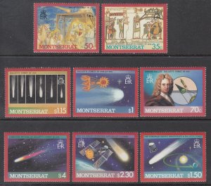 Montserrat 605-612 Halley's Comet MNH VF