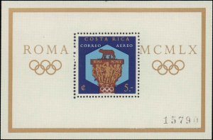 Costa Rica #C303-C313, Complete Set(10), 1960, Olympics, Hinged