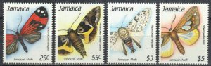 Jamaica Stamp 713-716  - Moths