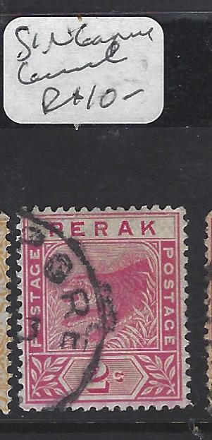  MALAYA PERAK  (P0408B)  TIGER 2C SINGAPORE CANCEL  VFU