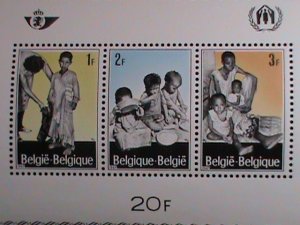 Belgium Stamp:1967,SC# b806 World refugees:- mnh S/S sheet-rare