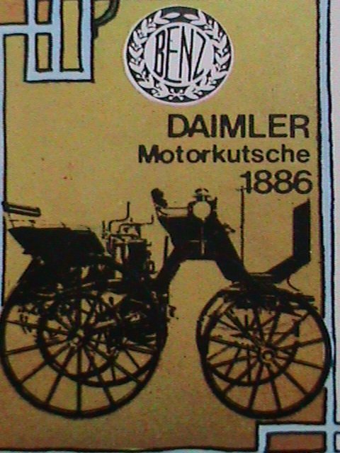 ​KOREA-1986  SC#2573  CENTENARY OF MERCEDES BENZ S/S SHEET CTO VERY FINE