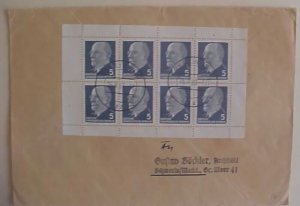 GERMANY BOOKLET PANE OF 8 DPR 1963