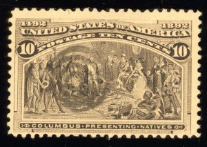 US Scott 237 Used 10 Cent Black Brown Columbian Expo 1893 Lot T898