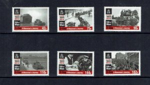 Isle of Man: 2014  70th Anniversary of D-Day,  MNH set.