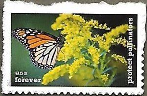 US #5232 (49c) Protect Pollinators-Monarch Butterfly & Goldenrod MNH (2017)