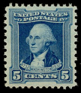 US #710 SCV $150.00 SUPERB mint never hinged, super fresh color, large even m...