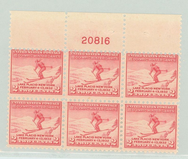 United States #716  Plate Block (Olympics)