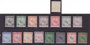 Malaya Negri Sembilan-Sc#21-35- id13-unused NH og set-1935-6-S/H fee reflects th