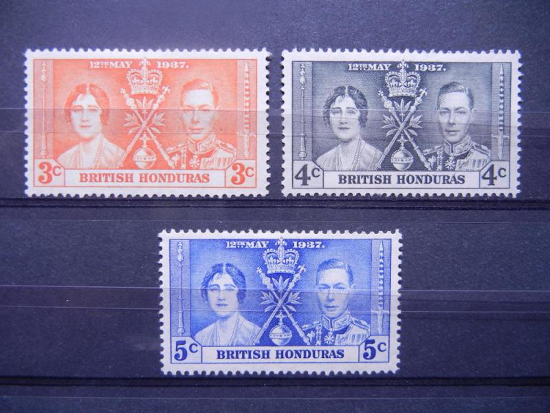 British Honduras 1937 KGVI Coronation