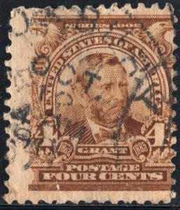 SC#303 4¢ Grant Single (1903) Used