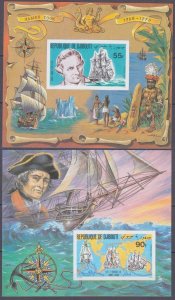 1980 Djibouti 287/B27b-288/B28b Ships with sails - James Cook 32,00 €