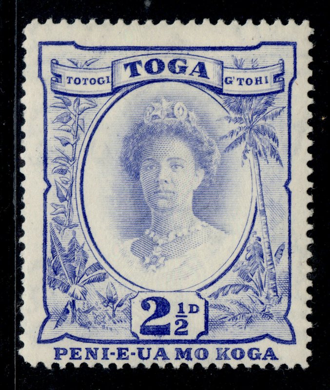 TONGA GVI SG77, 2½d bright ultramarine, M MINT. 