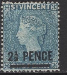 ST. VINCENT, 56   MINT HINGED PAPER HINGED REMNANTS