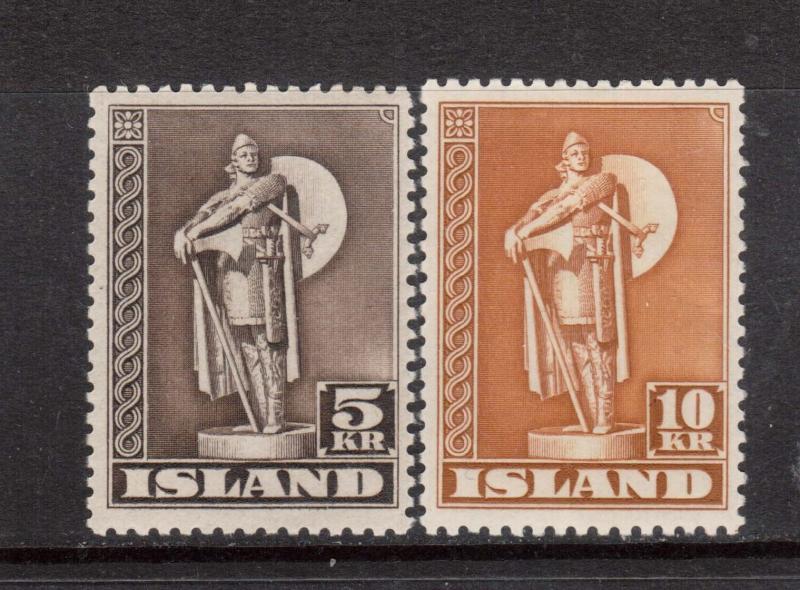 Iceland #230a - #231a VF Mint Duo