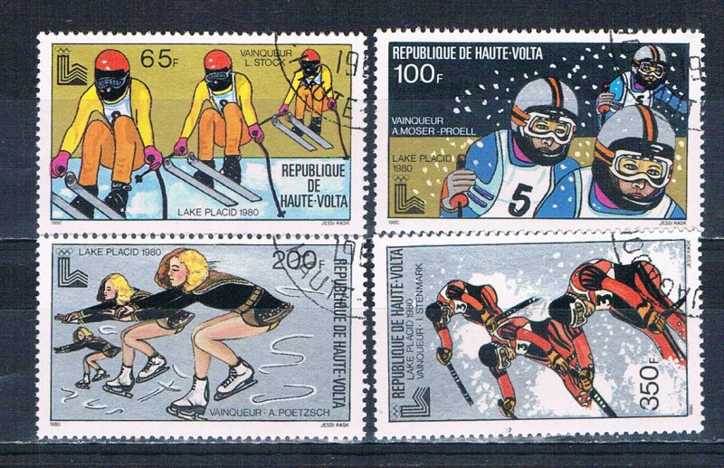 Burkina Faso 533-36 Used set Olympics 1980 (HV0253)+