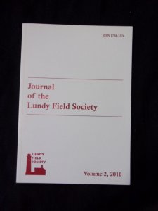 JOURNAL OF THE LUNDY FIELD SOCIETY VOLUME 2 2010