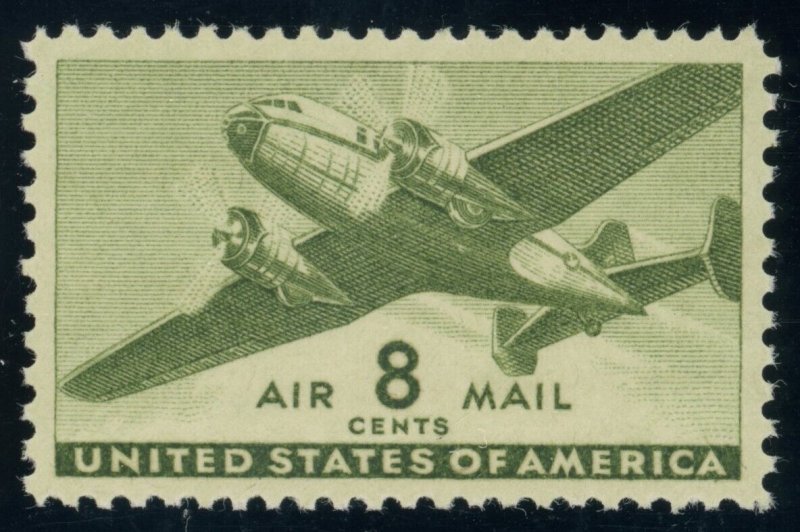 US Stamp #C26 Airplane 8c - PSE Cert - XF-SUP 95 - MNH - SMQ $45.00 