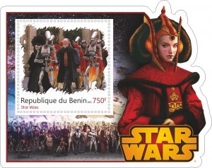 Stamps. Cinema  Space Star Wars Benin 2022 year 8 sheets perforated