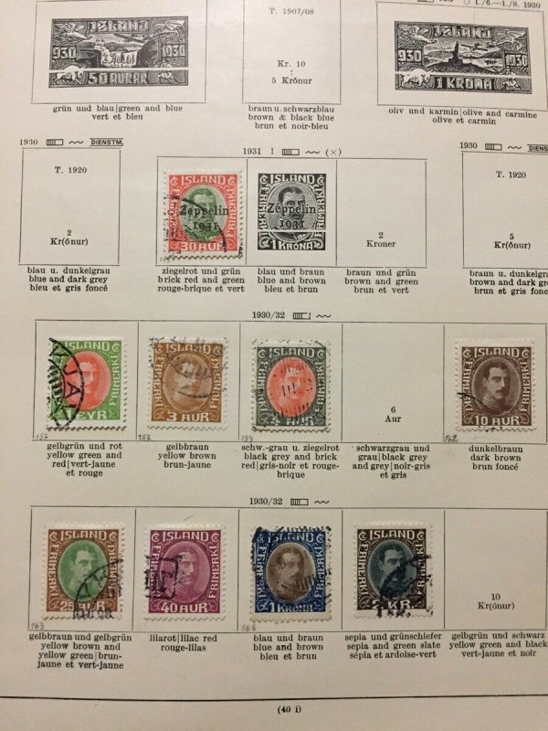 ICELAND Good 1875/1989 M&U Collection(Apprx 550+Items)GM640