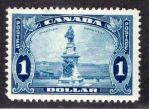 227, Scott, $1, Champlain Monument, 1935, F/VF, MLH, KGV, F/VF, Canada