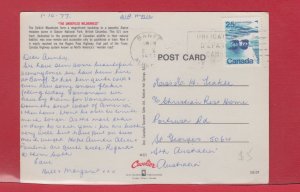 25 cent Polar Bear 1977 to Australia post card from Canada