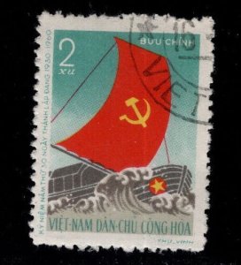 North Vietnam. Scott 110 Workers Party 30th anniversary stamp Used