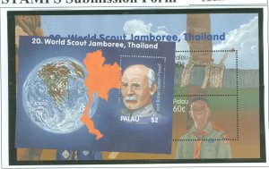 Palau #708-709 Mint (NH) Souvenir Sheet (Scouts)