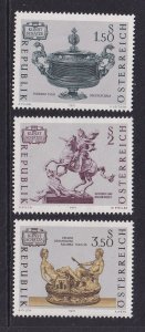 Austria #890-892  MNH  1971  art treasures