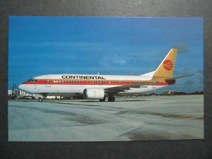 6633 Aviation Postcard Continental Boeing 737-3T0 CFM56-3B1-