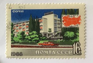 Russia 1966 Scott 3231 CTO - 16k,  Tourism, Hotel Kavkaz in Sochi