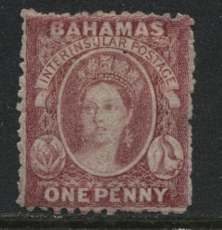 Bahamas QV 1863 1d rose lake mint o.g.