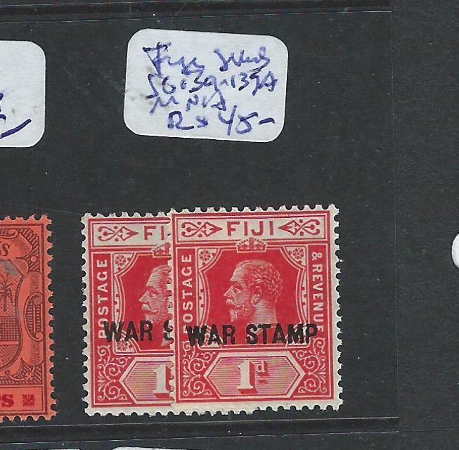 FIJI ISLANDS (P0606BB) KGV 1D WAR STAMP SG139-139A  MNH