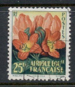 French Equatorial Africa 1958 Flowers 25f FU