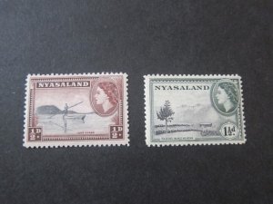 Nyasaland 1953 Sc 98-9 MNH