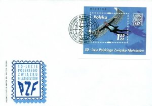 Poland 2000 FDC Stamps Souvenir Sheet Scott 3552 Philately Philatelic Society