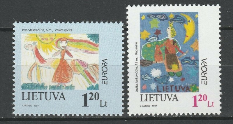 Lithuania 1997 CEPT Europa 2 MNH Stamps 