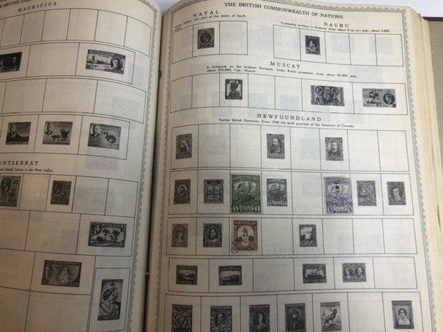 The New World Wide Postage Stamp Album Lots Of Old Stamps